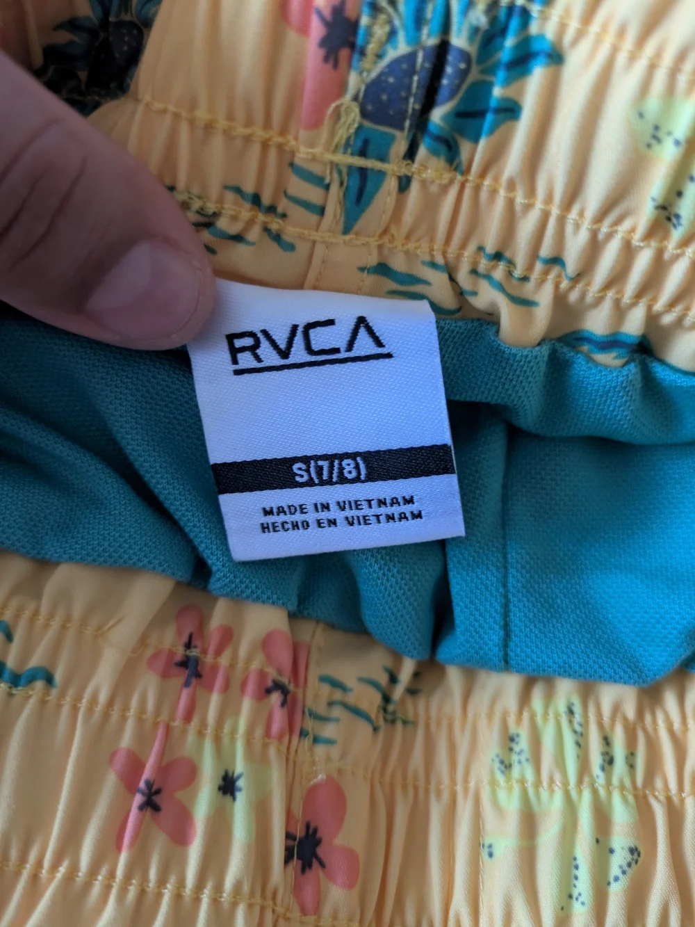 RVCA Teal Holiday Swim Trunks - Teal